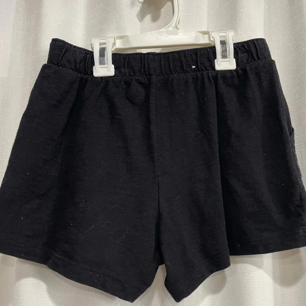 Kids Size 12 Black Shorts By SO Cotton and Polyester